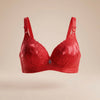 Premium Quality Double Padded Non Wired Bra With Shine Lace.