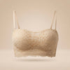 S-H  Premium Quality - Single Padded Full Coverage Bra.| Front Floral Decorative Lace