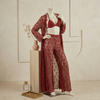Exquisite 4-Piece Sheer Floral Lace Loungewear Nighty Set