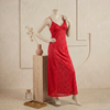 Elegant All-Over Lace Maxi Slip Nighty Dress