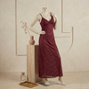 Elegant All-Over Lace Maxi Slip Nighty Dress
